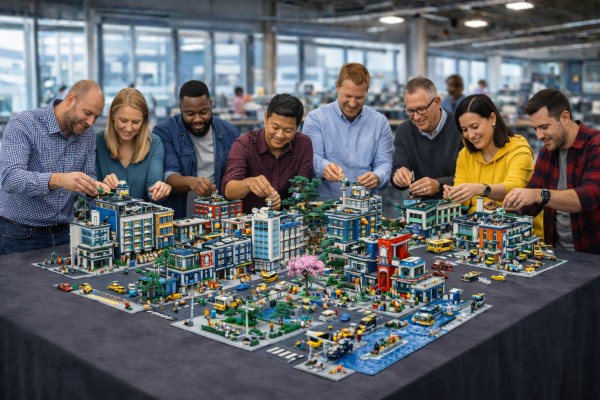 Firmenevent mit Legosteinen, Teambuilding in Berlin