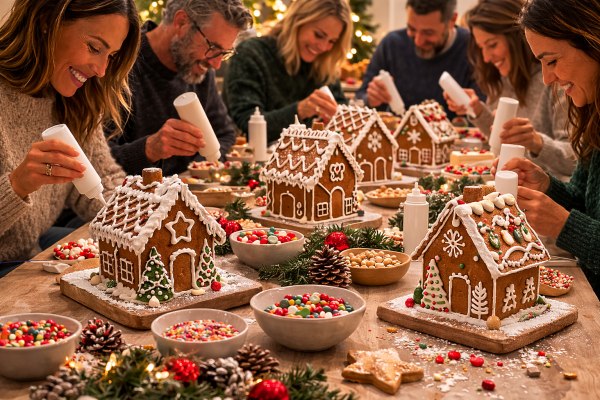 Lebkuchenhäuser bauen, Teambuilding in Berlin