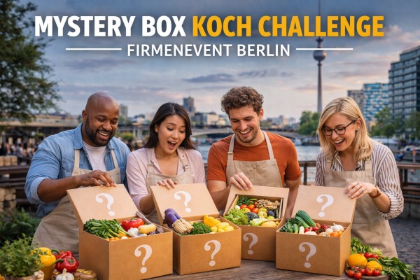 Mystery Box Koch Challenge, Teambuilding in Berlin