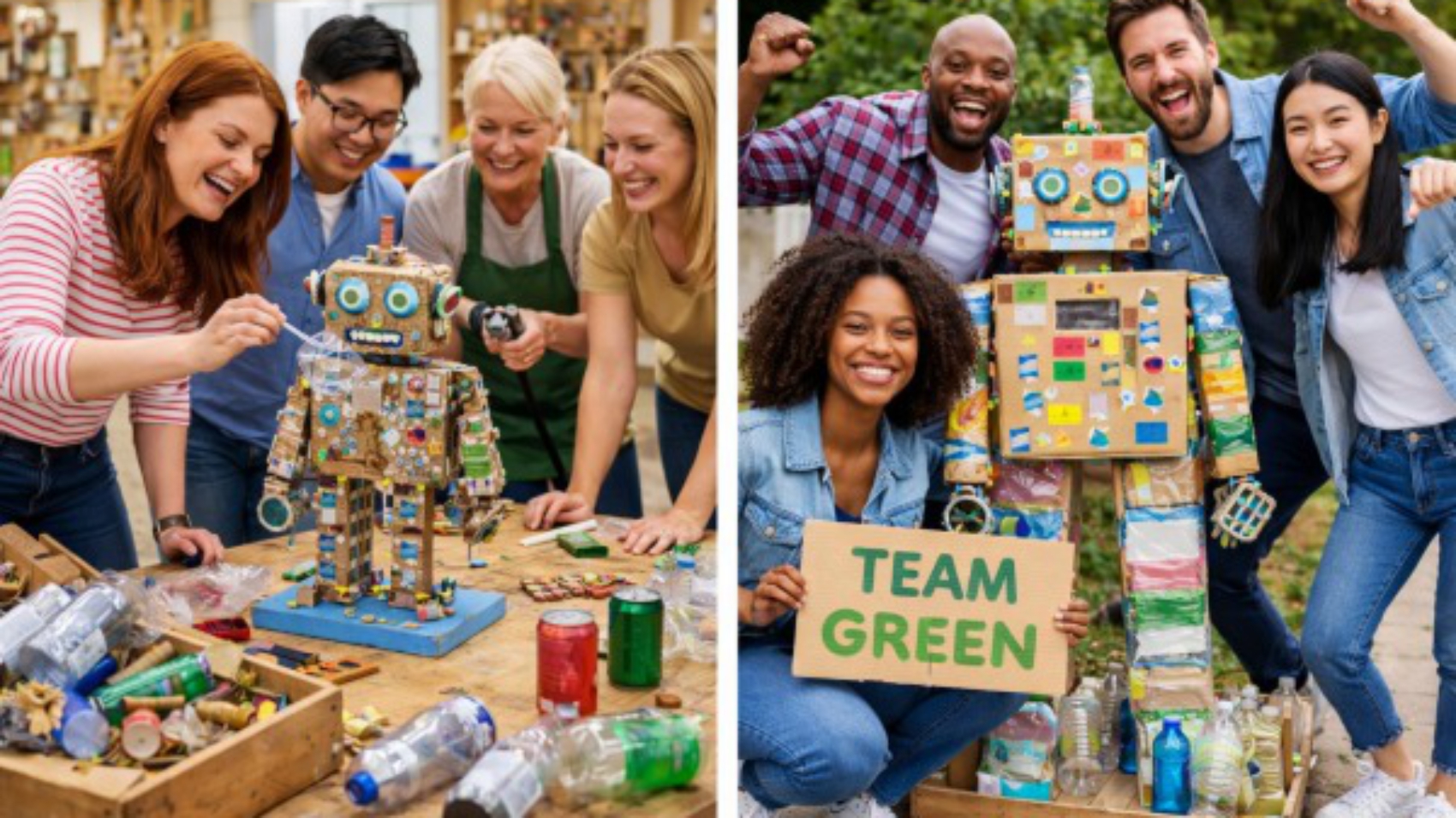 Upcycling Kunst Challenge, Teambuiding in Berlin