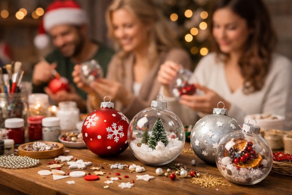 Weihnachtskugeln gestalten, Teambuilding in Berlin