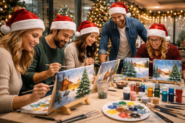 Weihnachtskunstwerk, Teambuilding in Berlin