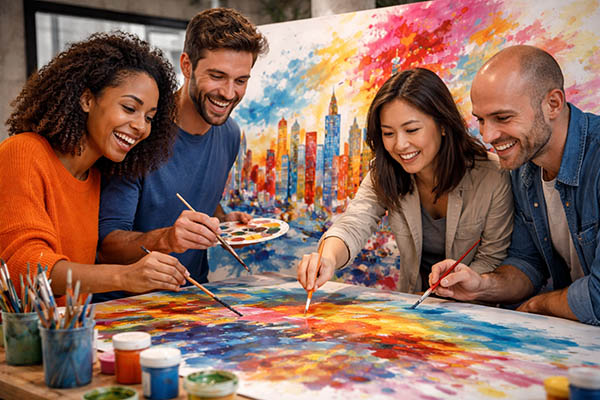 teambuilding berlin teampainting kreative teamarbeit firmen event indoor